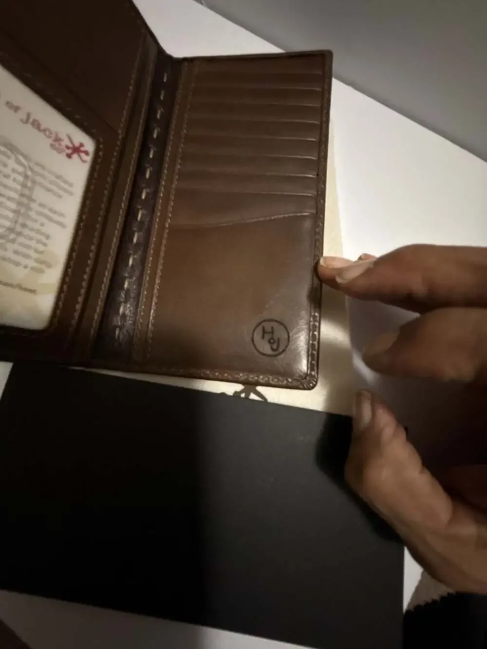 House of Jack Co. Brown Leather Deer Long Bifold Wallet